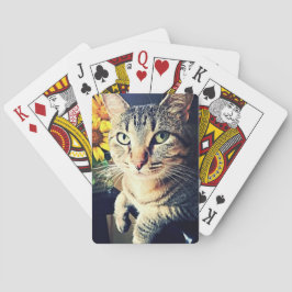 Grüne Sonnenblume Spielkarten