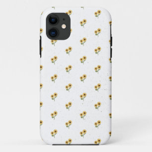 Grüne Sonnenblumen Blumenmuster Design Minimalist Case-Mate iPhone Hülle