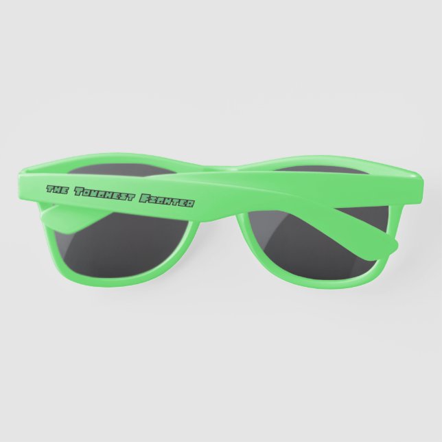 Grüne Sonnenbrille (Rückseite)