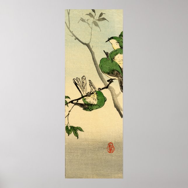 Grüne Sparrow Nr. 1 Poster (Vorne)