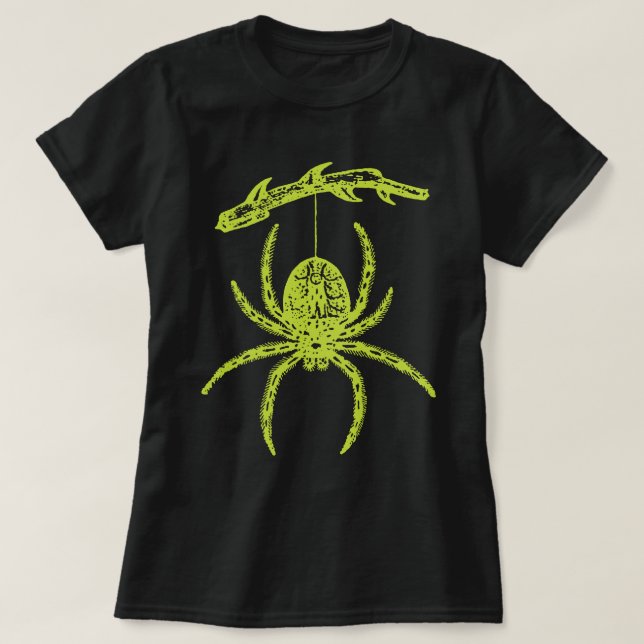 Grüne Spinne aus dem T - Shirt der Zweigstelle (Design vorne)