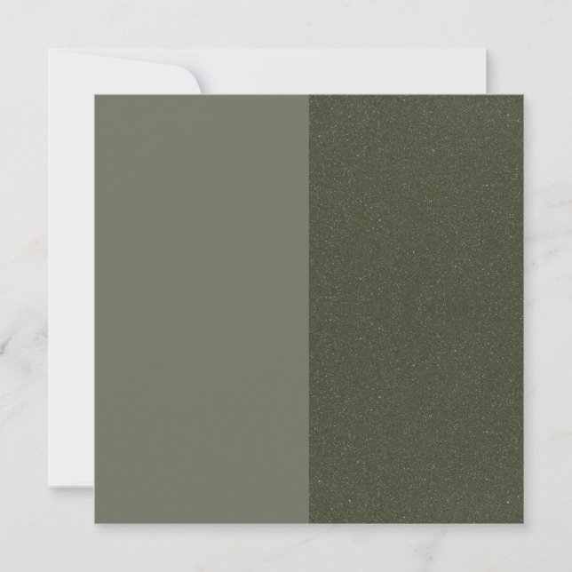 Grüne Split-Speckle-Flat-Note-Karte (Benutzerdefin Mitteilungskarte (Vorderseite)
