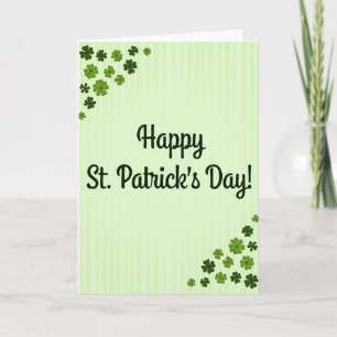 Grüne St. Patricks Kraftpapier-Look-Karte Karte