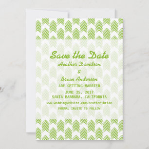 Grüne Stammespfeile Save the Date einladen Einladung