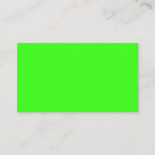 Grüne StandardNeonVisitenkarte Visitenkarte