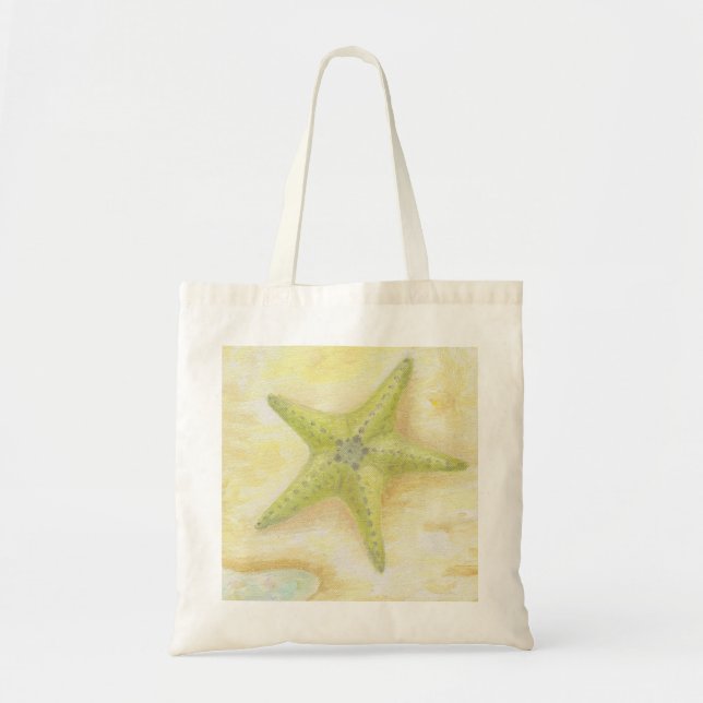 Grüne Starfish-Taschentasche Tragetasche (Vorne)