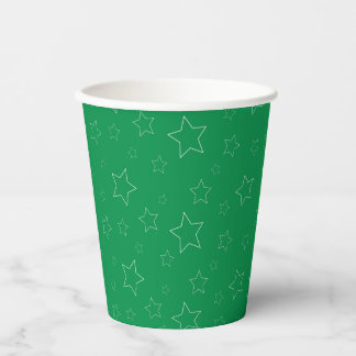 Grüne Stars Papier Cup Pappbecher