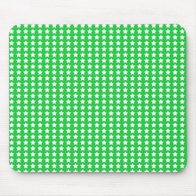 Grüne Sterne Mousepad (Vorne)