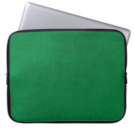 Grüne Stockinette Laptop-Hülse Laptopschutzhülle