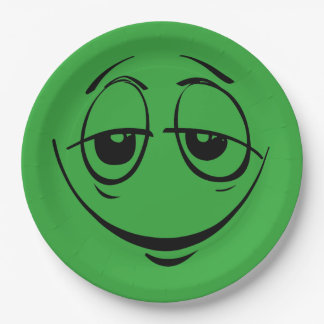 Grüne Stones Eyes Funny Birthday Party Pappteller