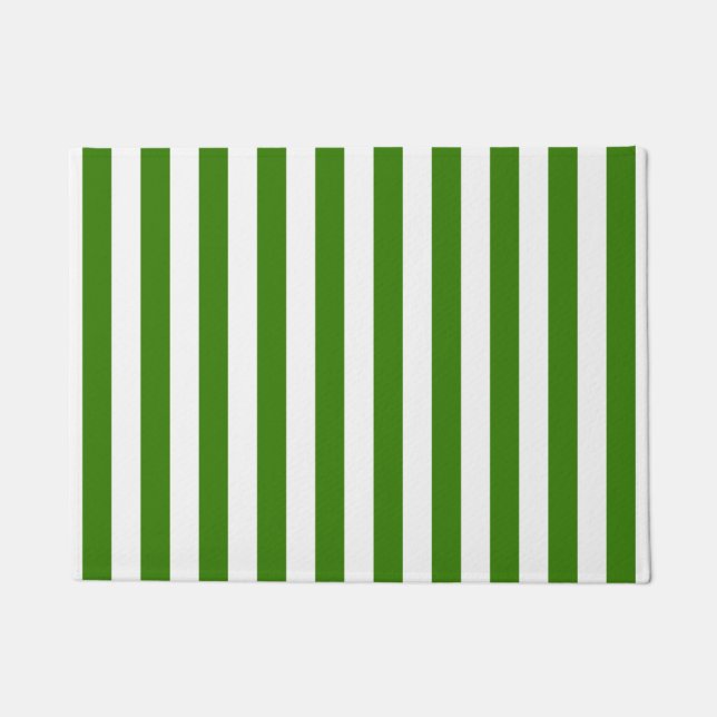 Grüne Streifen auf jeder Farbe Fußmatte (Vorderseite)