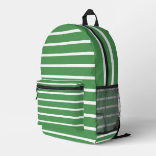 Grüne Streifen Bedruckter Rucksack