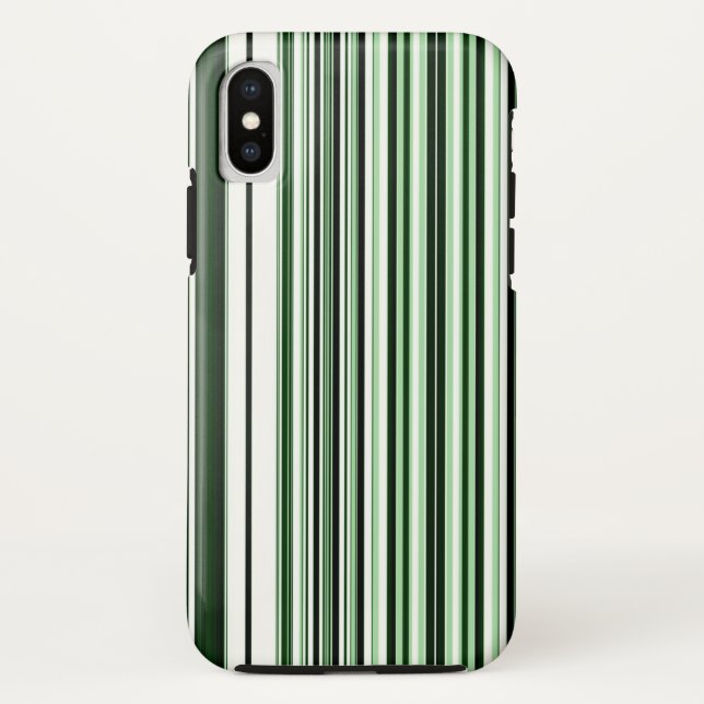 Grüne Streifen Case-Mate iPhone Hülle (Rückseite)