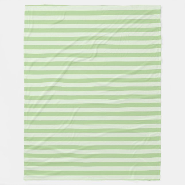 Grüne Streifen Fleecedecke (Vorderseite)