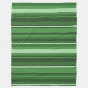 Grüne Streifen Fleecedecke