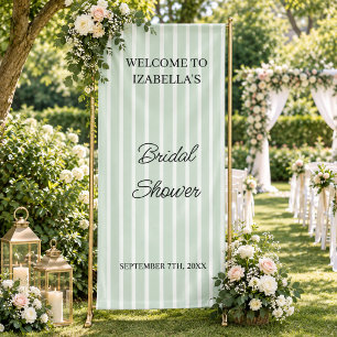 Grüne Streifen Hochzeit  Brautparty Verlobt Banner