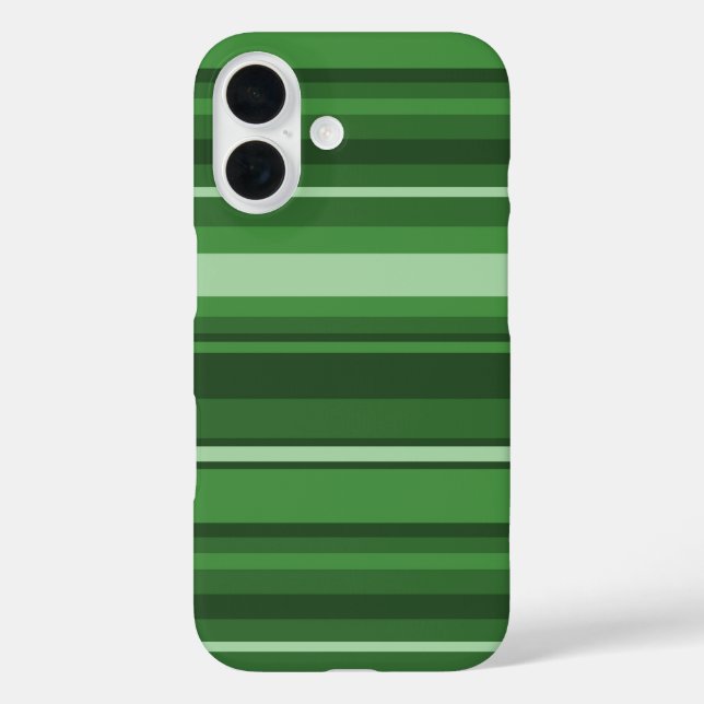 Grüne Streifen iPhone 16 Hülle (Rückseite)