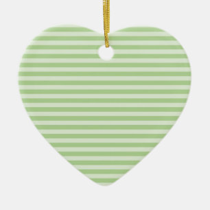 Grüne Streifen Keramik Ornament