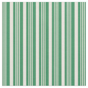 Grüne Streifen/Linienmuster in Beige und See Stoff