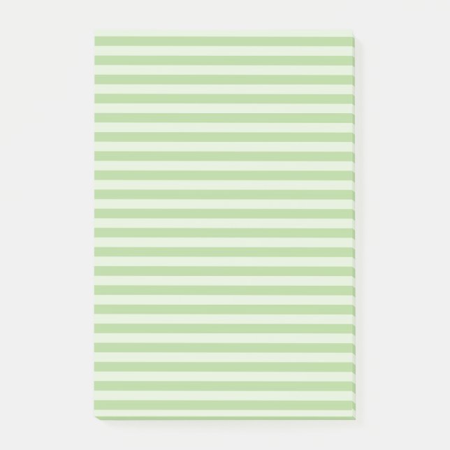 Grüne Streifen Post-it Klebezettel (Vorderseite)