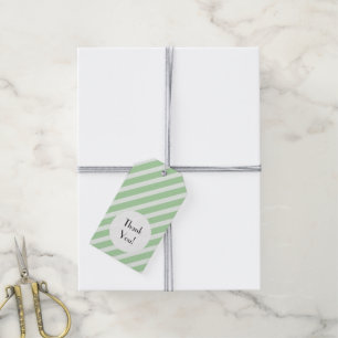 Grüne Streifen, Streifen, Streifenmuster, Hochzeit Geschenkanhänger