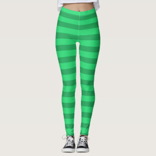 Grüne Streifen Weihnachten Halloween Leggings