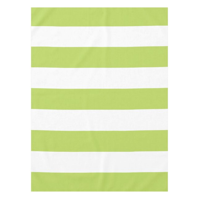 Grüne Streifen, weiße Streifen, gestreiftes Muster Tischdecke (Vorderseite)