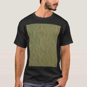 Grüne Strickstoffe: nahe Textur T-Shirt