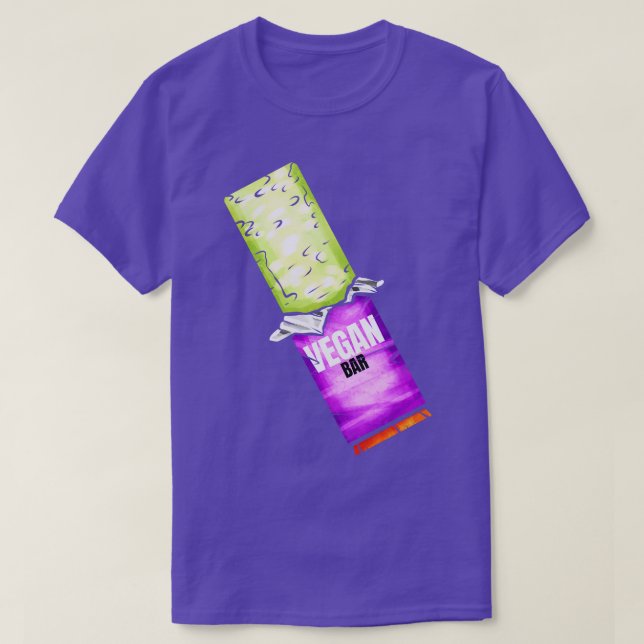 Grüne Süßigkeiten Vegan Bar für Vegetarier und Veg T-Shirt (Design vorne)