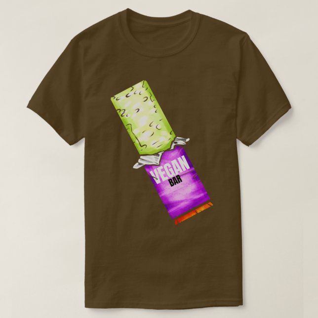 Grüne Süßigkeiten Vegan Bar für Vegetarier und Veg T-Shirt (Design vorne)