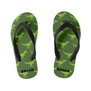 Grüne T-rex-Dinosaurier-Flip-Flops für Kinder Kinderbadesandalen