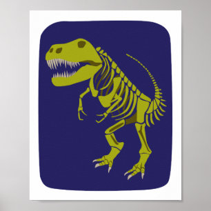 Grüne T-Rex-Printwerbung Poster