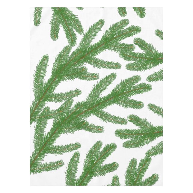 Grüne Tannenzähler Tischdecke (Vorderseite)