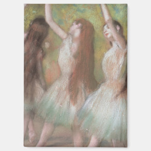 Grüne Tänzer von Edgar Degas, Vintage Ballettkunst Magnet