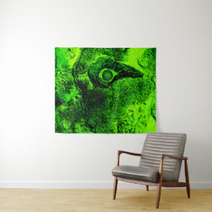 grüne Tapete in Sicht Wandteppich