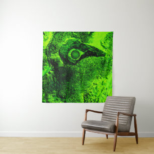 grüne Tapete in Sicht Wandteppich