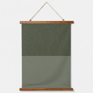 Grüne Tapisserie mit Holzschliff teilen - kundensp Wandteppich Mit Holzrahmen