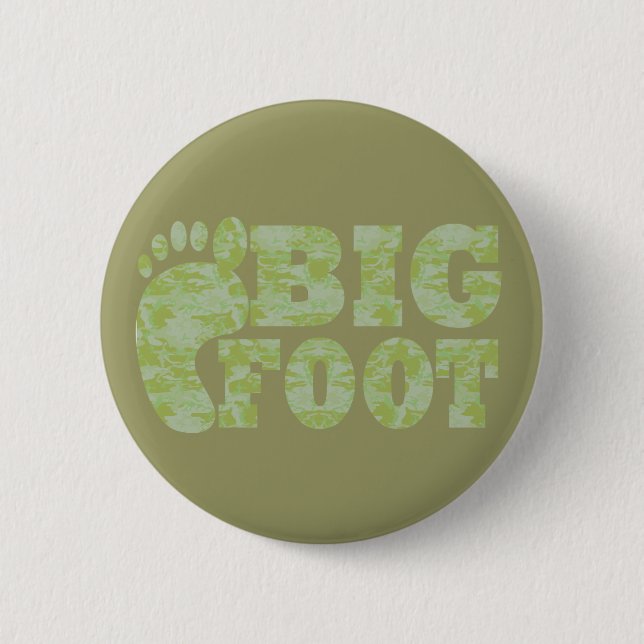 Grüne Tarnung Bigfoot Text Button (Vorderseite)