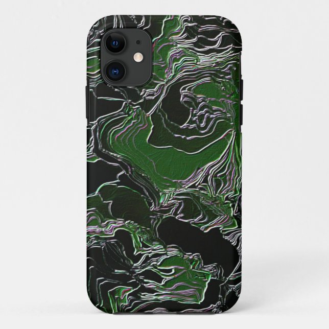 Grüne Tarnung   Case-Mate iPhone Hülle (Rückseite)