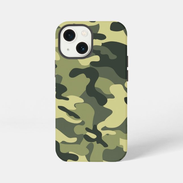 Grüne Tarnung iPhone 13 Mini Hülle (Rückseite)