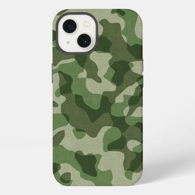 Grüne Tarnung iPhone Hülle (Rückseite)