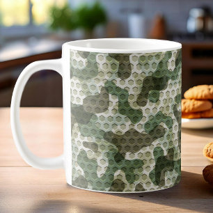 Grüne Tarnung Kaffeetasse
