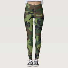 Grüne Tarnung Leggings