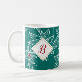 Grüne Tasse Poinsettia Holiday