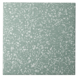 Grüne Terrazzo Modernes Minimales Steinmuster Fliese