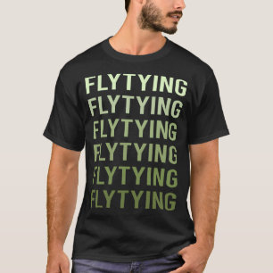 Grüne Textfliegenbinden T-Shirt