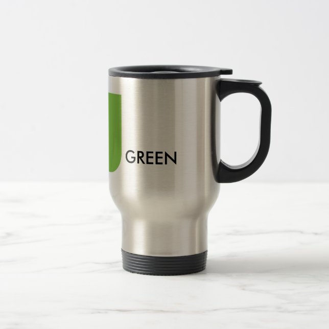 GRÜNE thermische lebhaftTasse Reisebecher (Rechts)