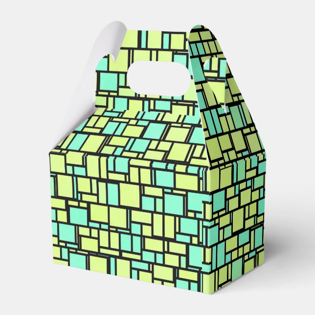 Grüne TIles Geschenkschachtel (Vorderseite)