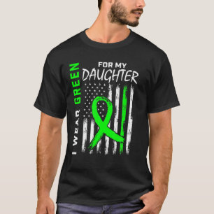 Grüne Tochter Cerebral Palsy Nierenerkrankung T-Shirt