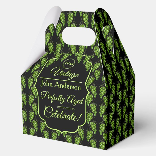 Grüne Trauben Geschenkschachtel (Vorderseite)